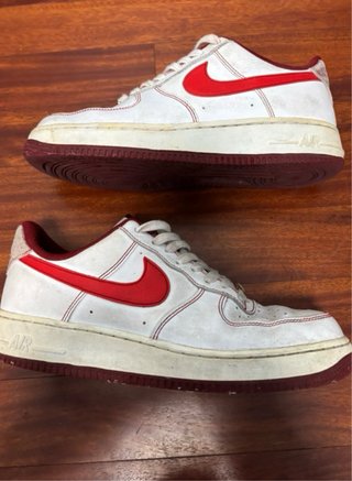 Zapatillas Nike Air Force 1 Rojas y Blancas