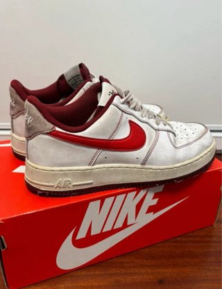 Zapatillas Nike Air Force 1 Rojas y Blancas