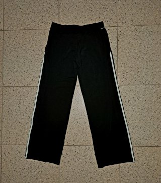 Adidas Black Track Pants – 3 Stripes