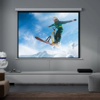 Pantalla proyector 84 retráctil