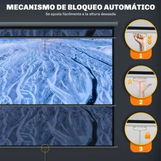Pantalla proyector 84 retráctil