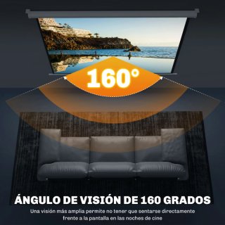 Pantalla proyector 84 retráctil