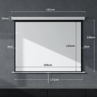 Pantalla proyector 84 retráctil