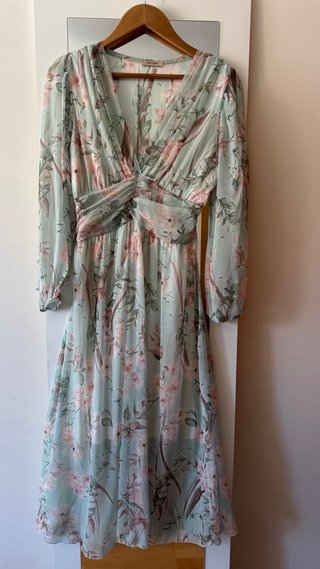 Vestido midi estampado floral