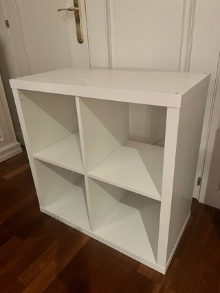 Estantería Blanca Ikea Kallax 4 Cubos