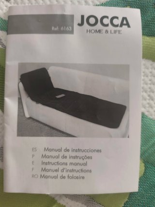 Colchón de masajeador con infrarrojos Jocca.