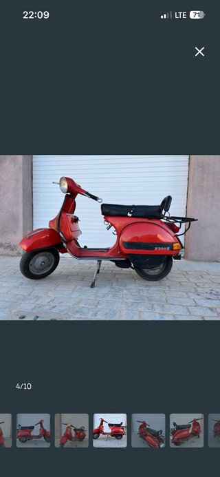Vespa 200 DN Roja