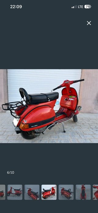 Vespa 200 DN Roja