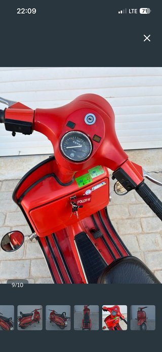 Vespa 200 DN Roja