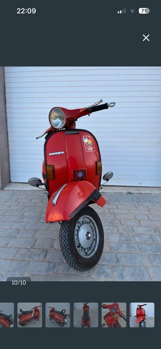 Vespa 200 DN Roja