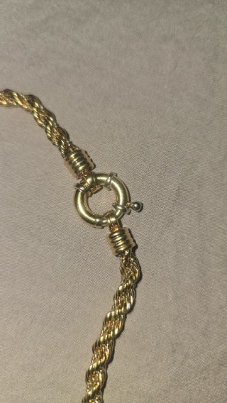 Cadena Salomónica Oro 18k Dólar