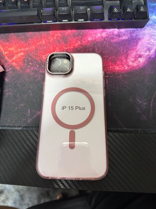 Funda para iPhone 15 Plus Rosa con MagSafe