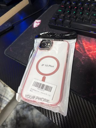 Funda para iPhone 15 Plus Rosa con MagSafe