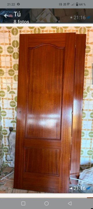 Puerta de madera con cristal20 €cada  una