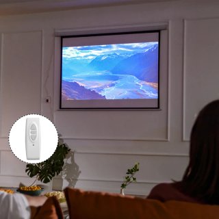 Pantalla proyector eléctrica 84" portátil