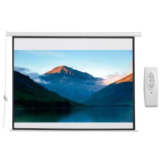 Pantalla proyector eléctrica 84" portátil