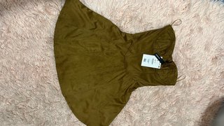 Vestido Corsé Corte Princesa Verde Oliva