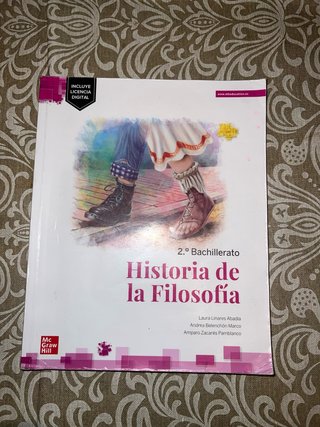 Historia de la filosofía, 2 Bachillerato
