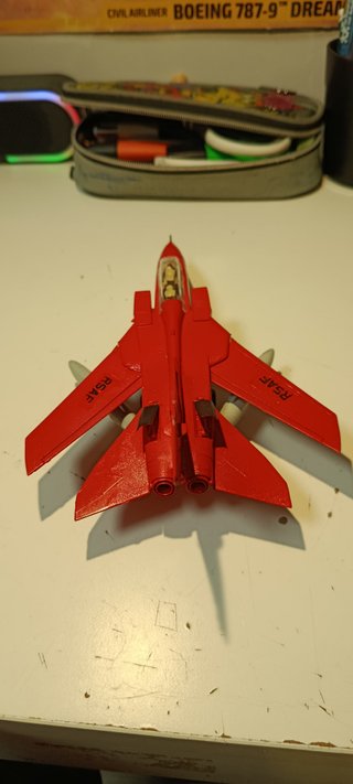 Avión de plastico hecho a mano