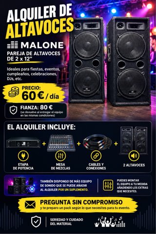 Altavoces Malone 2x12