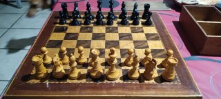 Juego de Ajedrez de Madera Vintage