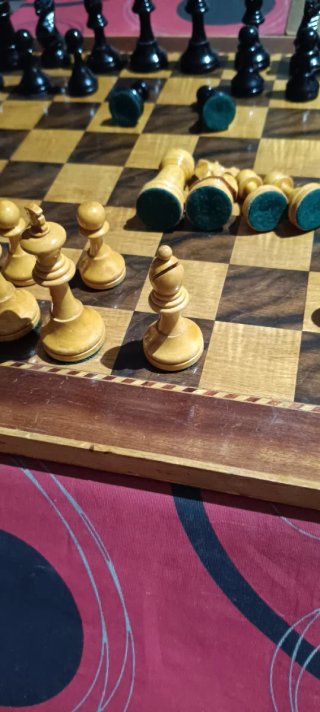 Juego de Ajedrez de Madera Vintage