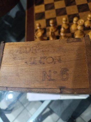 Juego de Ajedrez de Madera Vintage