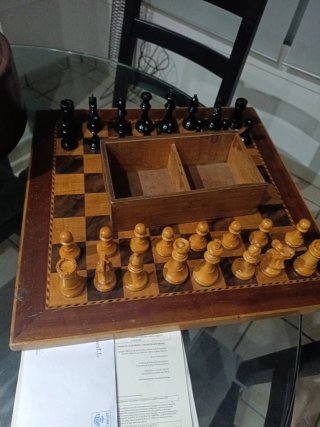 Juego de Ajedrez de Madera Vintage