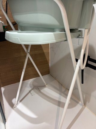 Bañera bebé con soporte y termómetro