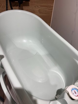 Bañera bebé con soporte y termómetro