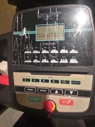 Cinta de correr negra y verde
