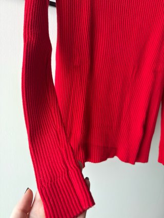 Maglia rossa collo alto