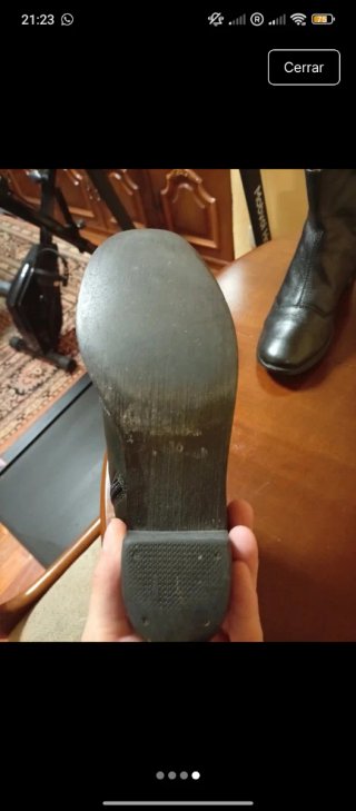 Botines de piel negros