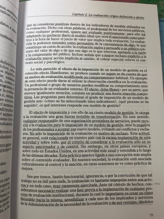 Calificación y evaluación de servicios sociales