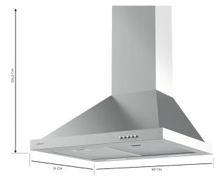Campana Extractora Cecotec Piramidal 60 cm