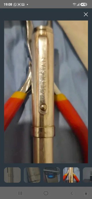 Pluma Plata Maciza 925 Genesian Raphael Vintage