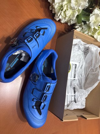 Zapatillas Ciclismo Shimano Azul Talla 43
