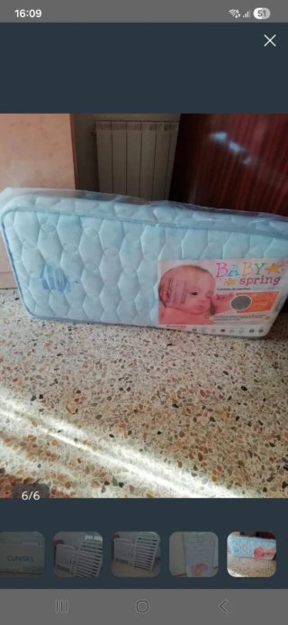 Cuna Blanca con Colchón