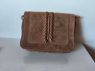 Bolso de ante marrón sin estrenar