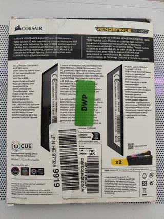 Memoria RAM Corsair Vengeance rgb pro ddr4 32GB