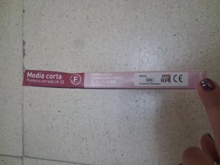 4 Medias Compresión Farmalastic Beige Talla RP