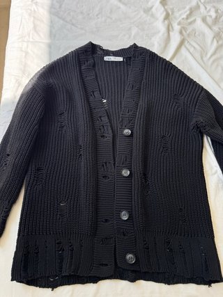Cárdigan Negro Zara Talla S