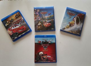 Colección Cars Blu-ray Disney Pixar 1, 2, 3 + Mate