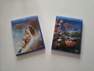 Colección Cars Blu-ray Disney Pixar 1, 2, 3 + Mate