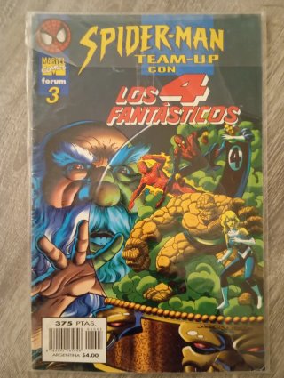 Spiderman team up con los 4 fantasticos
