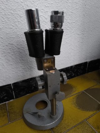 Microscopio Binocular Didalab Años 70 vintage