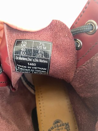 Botas Dr. Martens rojas Talla 40