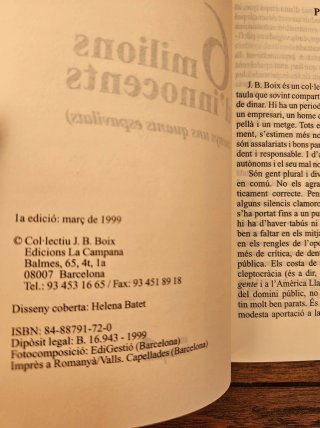Libro: 6 milions d'innocents - Col•lectiu JB Boix