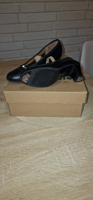 Tacones de baile El Rocío niña negros