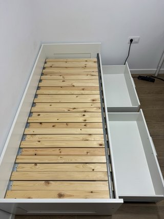 Cama Nido Blanca de Madera